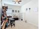 Inviting bedroom with neutral colors, a ceiling fan, and plenty of space for personalization and relaxation at 338 Crestwind Dr, Daytona Beach, FL 32124
