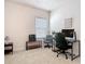 Dedicated office space with a bright window, offering a quiet and productive environment for work or study at 338 Crestwind Dr, Daytona Beach, FL 32124