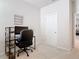 Functional office space with ample room for a desk, chair, and storage, perfect for remote work or personal projects at 338 Crestwind Dr, Daytona Beach, FL 32124