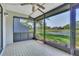 Enclosed patio offering a waterfront view at 5122 Cypress Creek Dr # 103, Orlando, FL 32811