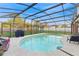 Screened-in pool area with clear water and ample space for outdoor activities at 650 N 4Th Ave, Deltona, FL 32725