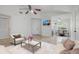 Open floor plan connecting the living room to the dining area, perfect for gatherings at 1101 S Thompson Ave, Deland, FL 32720