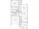 Detailed floor plan showcasing the layout of the home's main level, including the garage, primary bedroom, and living spaces at 14399 Wabasso Loop, Winter Garden, FL 34787