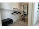Organized walk-in closet featuring shelving, hanging space, and a convenient safe at 14501 Grove Resort Ave # 3601, Winter Garden, FL 34787
