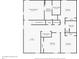 Second floor plan of the home featuring bedrooms, bathrooms, closets, laundry and loft at 15216 Langsdale Ct, Mascotte, FL 34753