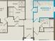 Upstairs floorplan featuring 1 bedroom with a walk-in closet, and a bathroom at 1887 Groveline Rd, St Cloud, FL 34771