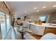 Bright, open-concept living and dining area with sliding doors and modern decor at 2050 1St Ave, Deland, FL 32724