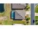 An aerial view of a private home with a screened pool enclosure and manicured surroundings at 2136 Crofton Ave, Davenport, FL 33837