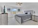 Bright bedroom with beach-themed wall art and windows overlooking nature at 2136 Crofton Ave, Davenport, FL 33837