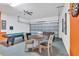 Garage game room with a pool table, foosball table, and seating area at 2136 Crofton Ave, Davenport, FL 33837