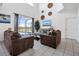 Spacious living area with high ceilings, comfortable seating, and access to outdoor pool area at 2136 Crofton Ave, Davenport, FL 33837