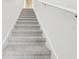 Carpeted staircase with white walls and railing at 2917 Wild Olive Dr, St Cloud, FL 34772