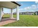 The backyard with a brick patio at 2929 Wild Olive Dr, St Cloud, FL 34772