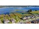 Scenic aerial view of the homes, lake, and lush surroundings at 3347 Hanging Tide St, Winter Garden, FL 34787