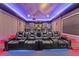 Impressive home theater with plush seating, custom lighting, and state-of-the-art entertainment at 4205 Clarice Ct, Windermere, FL 34786