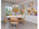 Bright dining room with stylish decor, chandelier, and seating for four at 1234 Sand Torch Cir, Davenport, FL 33837