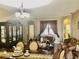 Dining room with ornate furnishings that lead to a cozy living space at 1838 Palmerston Cir, Ocoee, FL 34761