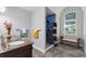 Stylish bathroom features a sleek shower with modern finishes and natural light at 222 Via Mariel E Dr, Davenport, FL 33896