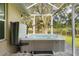 Backyard hot tub features an outdoor oasis perfect for relaxing after a long day at 40610 Babb Rd, Umatilla, FL 32784