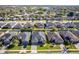 Aerial view of houses in a neighborhood street showing lawns, landscaping, and rooftops at 4862 Grand Vista Ln, St Cloud, FL 34771
