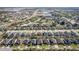 An aerial view displays a well-planned community with manicured lawns and tree-lined streets in a desirable location at 4862 Grand Vista Ln, St Cloud, FL 34771