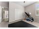 The exercise room offers built-in closet space and assorted workout equipment for a complete workout at 4862 Grand Vista Ln, St Cloud, FL 34771