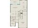 Layout of the first floor, showing a spacious gathering room, kitchen, cafe, and a 3-car tandem garage at 6006 Forest Perch Dr, St Cloud, FL 34771