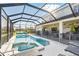 Inviting screened-in pool and hot tub with lounge chairs, ideal for enjoying the outdoors at 1207 Winding Cypress Ct, Kissimmee, FL 34746