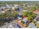 Aerial view of property showing its location within a vibrant neighborhood near local amenities and green spaces at 100 N Main St, Winter Garden, FL 34787
