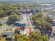 Aerial shot framing the property in red highlighting its location in Winter Garden at 100 N Main St, Winter Garden, FL 34787