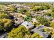 Charming home aerial view with a pool and mature landscaping, marked by a green location pin at 1367 Saddleridge Dr, Orlando, FL 32835