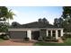 Charming single-story home featuring a modern design, three-car garage and neatly landscaped yard at 2073 Rock Maple Bnd, Kissimmee, FL 34746