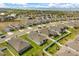 Aerial view of a new home community showcasing well-maintained properties and green spaces at 2706 Rowan St, Tavares, FL 32778