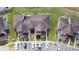 Birds eye view of townhouses with parking and well-maintained landscaping at 373 Caribbean Dr, Davenport, FL 33897