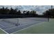 A well-maintained tennis court with nets, providing a recreational amenity at 373 Caribbean Dr, Davenport, FL 33897