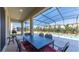 Inviting screened-in patio with outdoor seating and a sparkling pool view for relaxing and entertaining at 4507 Monado Dr, Kissimmee, FL 34746