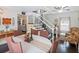 Inviting dining room with staircase, hardwood floors, and stylish decor at 500 Forest Lake Dr, Altamonte Springs, FL 32714