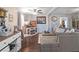 Cozy living room with a fireplace, dark wood floors, and comfortable seating at 500 Forest Lake Dr, Altamonte Springs, FL 32714