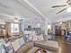Open-concept living space with a view into the modern, updated kitchen at 500 Forest Lake Dr, Altamonte Springs, FL 32714