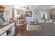 Comfortable living room with a coffee bar, large sectional, and entertainment center with fireplace at 500 Forest Lake Dr, Altamonte Springs, FL 32714