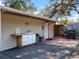 Outdoor kitchen area with countertop, sink, white cabinetry, and stainless-steel BBQ grill at 500 Forest Lake Dr, Altamonte Springs, FL 32714