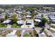 Expansive aerial view of a well-maintained residential community featuring single-story homes and mature trees at 519 Tivoli Park Dr, Davenport, FL 33897