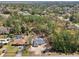 An aerial view of a single-Gathering home, showcasing its location near other residences and wooded areas at 6551 Hemlock Rd, Ocala, FL 34472