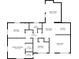 A clear layout of the home's floor plan, outlining room dimensions and the flow between living spaces at 714 Kankakee Ln, Orlando, FL 32807