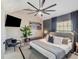 Spacious main bedroom featuring modern furnishings, high ceilings, and abundant natural light at 1174 Villa Ln # 115, Apopka, FL 32712