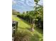 Lush green backyard with manicured hedges, various trees, and an AC unit at 11810 Imaginary Way, Orlando, FL 32832