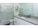 Bathroom featuring a single sink vanity with shower at 2145 Fleming Mist Pl, Kissimmee, FL 34747