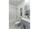 Bright bathroom with a combined tub and shower, neutral walls, and a modern vanity at 2271 Delhi Pl, Sanford, FL 32771