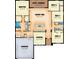 Detailed floor plan showcases layout of the home, including bedrooms, living spaces, and garage at 30369 Apricot Ave, Eustis, FL 32736