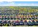 Vast aerial view of a neighborhood showcasing rows of houses under a clear, blue sky and sunny day at 5260 Oakbourne Ave, Davenport, FL 33837